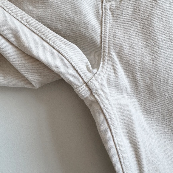 THEORY • Dyed Denim 5-Pocket Flare Jean in Ecru - Picture 5 of 10